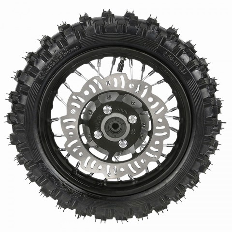 10" Front Wheel 2.50-10 Tire 1.4x10 Rim Disc Brake Assembly For Dirt Pit Bike