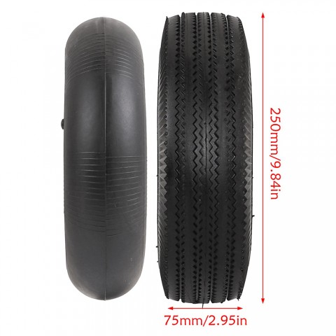  4.10/3.50-4" Tire with Tube For ATV Quad Trolley Wagon Cart