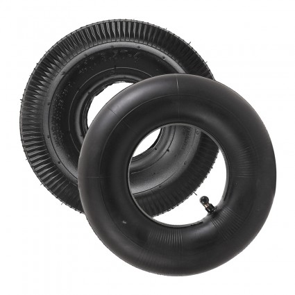  4.10/3.50-4" Tire with Tube For ATV Quad Trolley Wagon Cart