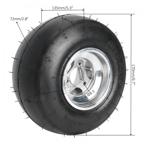 Go Kart Wheel 10x4.50-5 for Racing Golf Buggy Drift Trike 