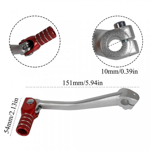 10-11mm CNC Gear Shifter Shift Lever For 90cc-150cc Dirt Bike ATV QUAD