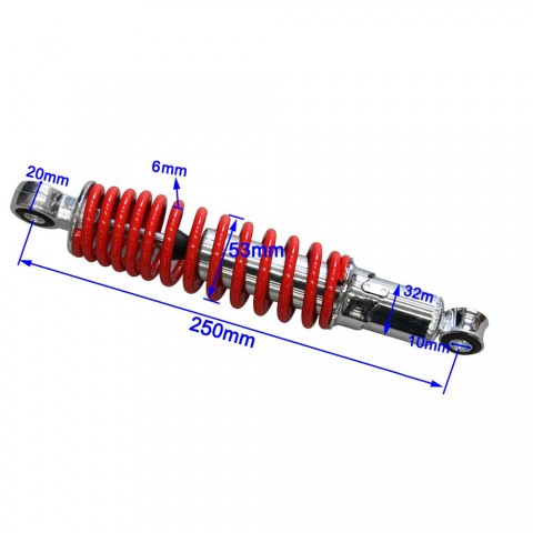 250mm 9.8" 400LBS Front Shock Absorber For Motorcycle Dirt Pit Bike