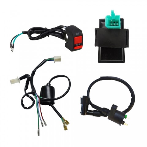 Ignition Coil With CDI Wiring Loom Switch Univerdal for Pit Dirt Bike