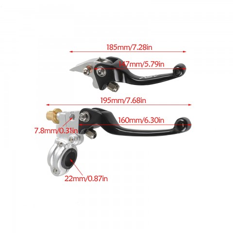 Brake Lever Clutch Lever For Dirt Bike ATV Go Kart Motorcycle 