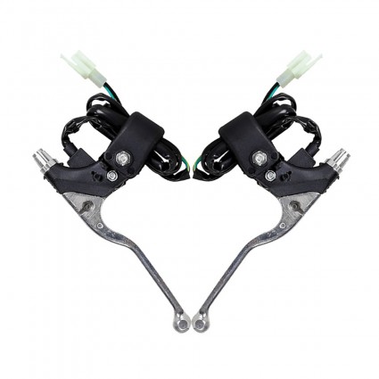 Right Left Brake Levers 2 Wires 7/8" Handlebar for Electric Scooter Razor Bike