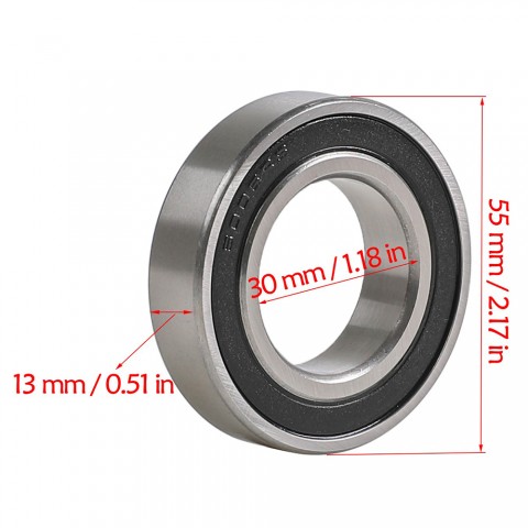 2pc 6006RS Rear Axle Bearing For ATV Dirt Pit Bike Quad Go Kart 