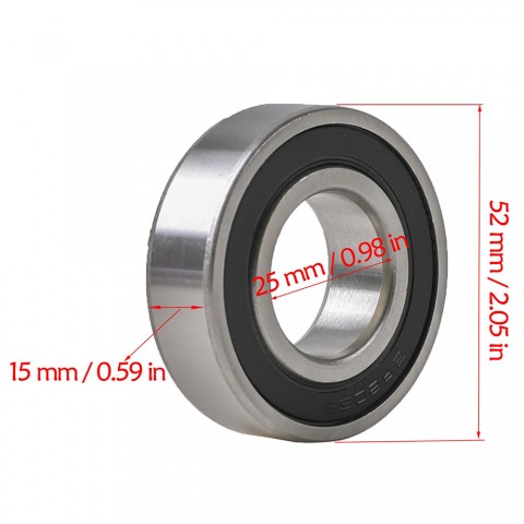 2pc 6205RS Rear Axle bearing For ATV Dirt Pit Bike Quad Go Kart 