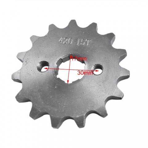 17mm 15T 420 Sprocket for 50-125cc Dirt pit Motorcycle Bike ATV Quad