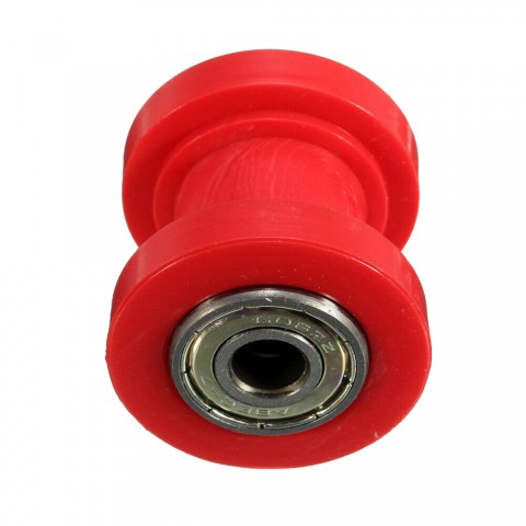 2pc 10mm Chain Roller Guide Tensioner Runner Universal Red