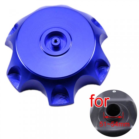 CNC Gas Fuel Tank Cap Cover Breather Vent For ATV Dirt Pit Bike Blue