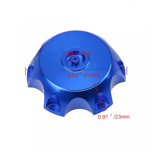 CNC Gas Fuel Tank Cap Cover Breather Vent For ATV Dirt Pit Bike Blue