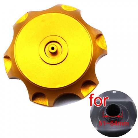Gold  Gas Fuel Tank Cap Cover Breather Vent For ATV Dirt Pit Bike 