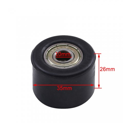 Black 10mm Chain Pulley Roller Tensioner For Pit Dirt Bike Motorcycle