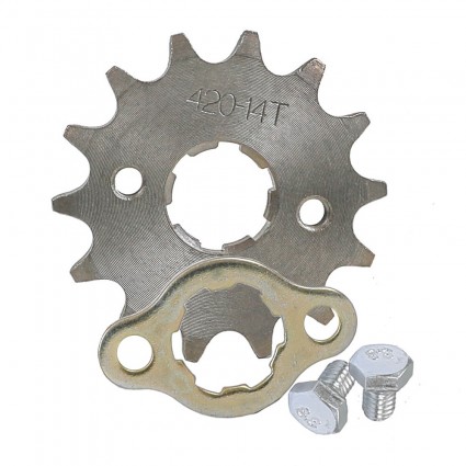 14T 20mm 420 Chain Front Sprocket Cog For Pit Dirt Bike ATV