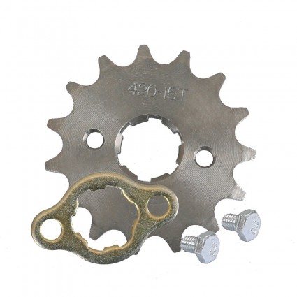 15T 420 20mm Chain Front Sprocket Cog For Pit Dirt Bike ATV