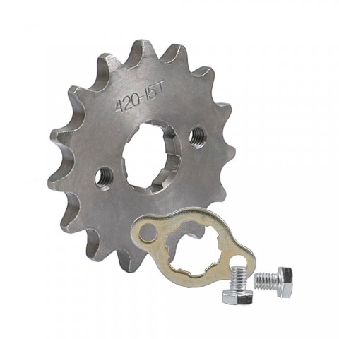 15T 420 20mm Chain Front Sprocket Cog For Pit Dirt Bike ATV