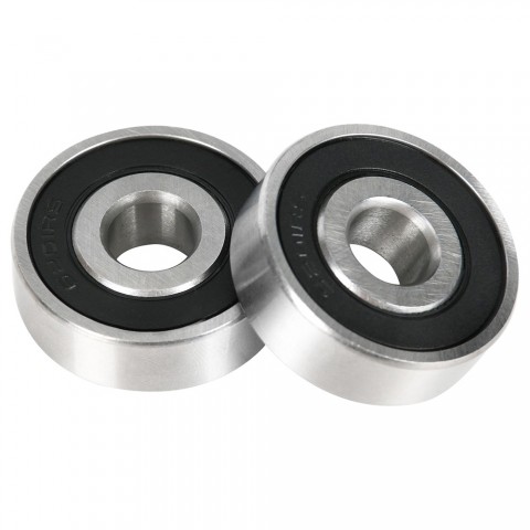 2pcs 6201RS Deep Groove Metal Double Shielded Ball Bearing