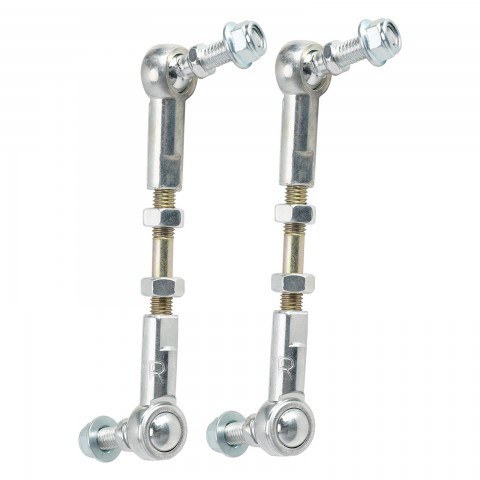 2pcs Scooter Steering Rods M8 Front and Reverse Teeth Ball Joint Rod Direction Adjuster 