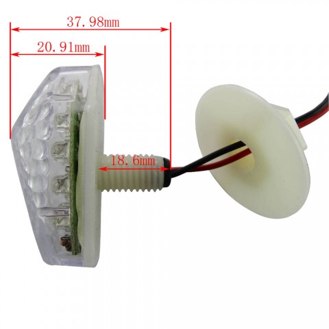 LED Turn Signal Indicated Lights For Kawasaki ZZR600 ZX6R 7R 9R 10R