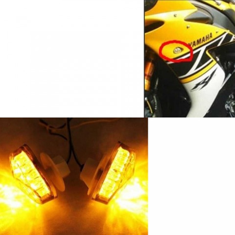 Motorcycle Turn Signal Light Indicator For Yamaha YZF R1 R6 Dirt Bike