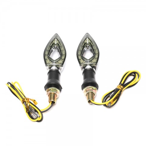 A Pair Motorcycle LED Turn Signal Indicators Lights Universal 