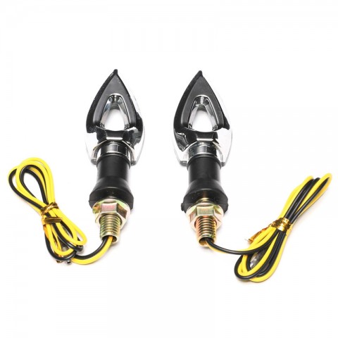 A Pair Motorcycle LED Turn Signal Indicators Lights Universal 