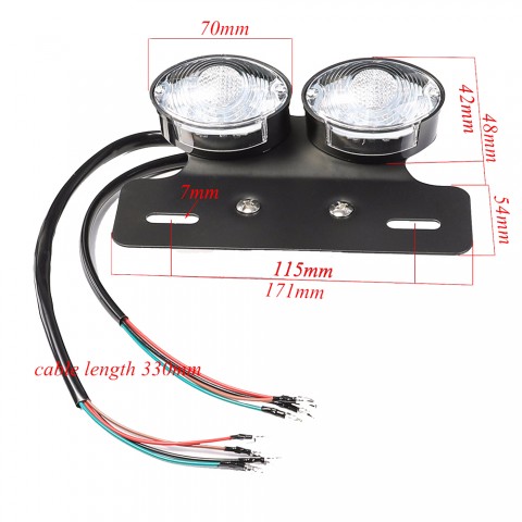 Motorcycle LED  Rear Tail Stop Brake Light Universal 