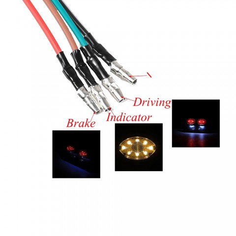 Motorcycle LED  Rear Tail Stop Brake Light Universal 