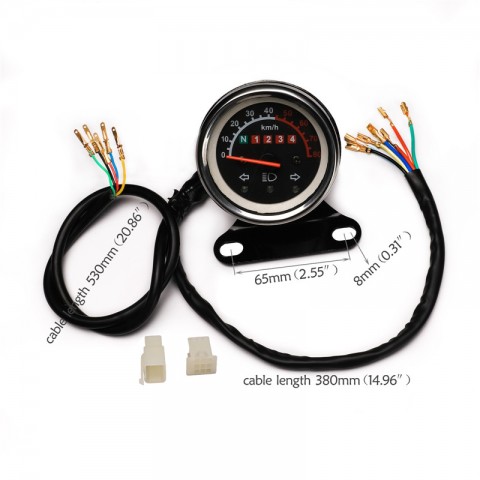 12V Speedometer Sensor Case Digital Odometer Accessories for ATV Quad Pit Bike