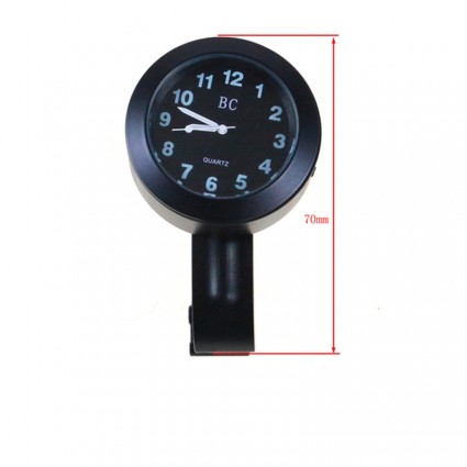 Motorcycle Handlebar Mount Clock Watch Waterproof