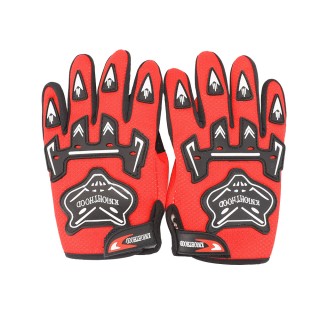 A pair Motorcycle Racing Gloves For Kids Bicycle Dirt PitBike Red  L