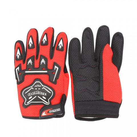 A pair Motorcycle Racing Gloves For Kids Bicycle Dirt PitBike Red  M