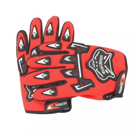 A pair Motorcycle Racing Gloves For Kids Bicycle Dirt PitBike Red  S