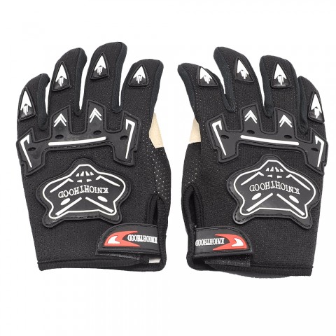 A pair Motorcycle Racing Gloves For Kids Bicycle Dirt PitBike Black  L