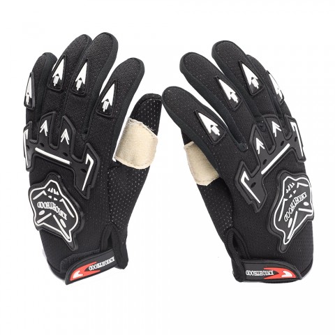 A pair Motorcycle Racing Gloves For Kids Bicycle Dirt PitBike Black  S