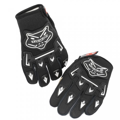A pair Motorcycle Racing Gloves For Kids Bicycle Dirt PitBike Black  M
