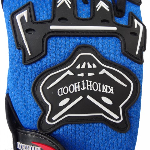 A pair Motorcycle Racing Gloves For Kids Bicycle Dirt PitBike Blue  L