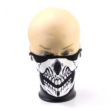 Half Face Mask Bike Motorcycle Biker Riding Protection Skull