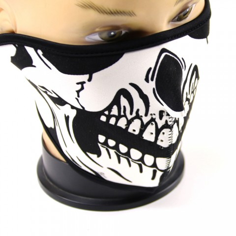 Half Face Mask Bike Motorcycle Biker Riding Protection Skull