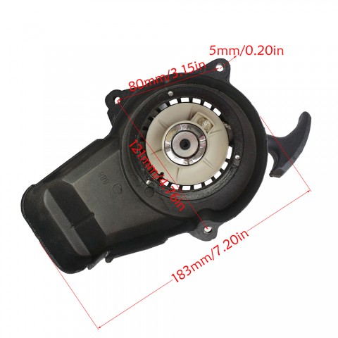 Pull Start Recoil For 2-Stroke 43cc 47cc 49cc Engine ATV Quad Scooter Black