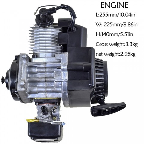 2-Stroke Engine Motor For 47cc-49cc Bike ATV Go Kart