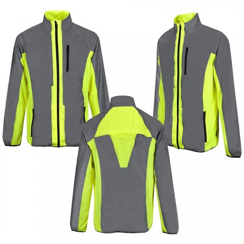 Fluorescent Green Riding Clothes Suit Long Sleeves Protect Gear