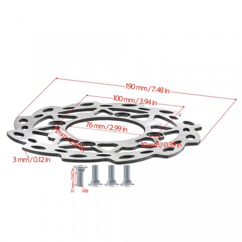 190mm Rear Disc Brake Rotor 50c-150cc Dirt Pit Bike Apollo