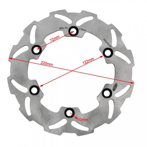 Rear Brake Disc Rotor for Honda Dirt Bike CR125R CR250R CR500R 1987-88