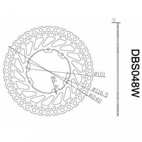 Front Brake Disc Rotor For Honda CR125 CR125F CR250R CR250F CR450F