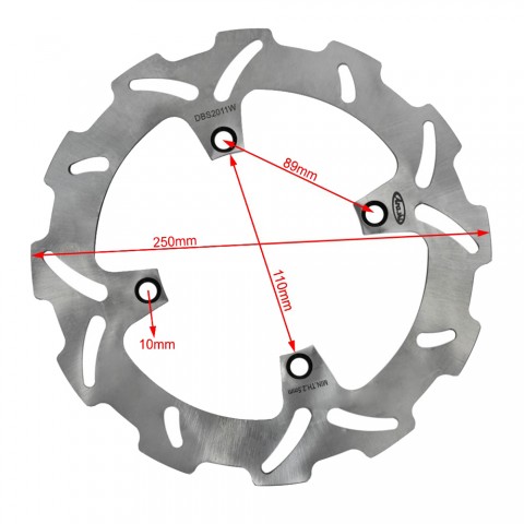 Front Brake Disc Rotor For Motorcycle Kawasaki KX 125 KX 250 KX 250F 