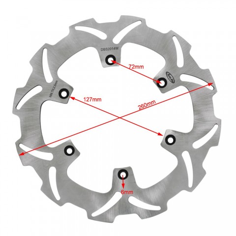 Front Brake Disc Rotor For  EXC 200 250 HUSABERG 400 450 550 650FE