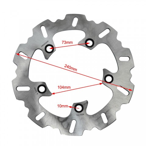 Rear Brake Rotor For Yamaha YZF 600 R6 R4-6 1000 R1