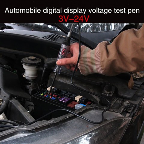 Car Digital LCD Electric Voltage Tester Test Pen Sensor Repair Tool