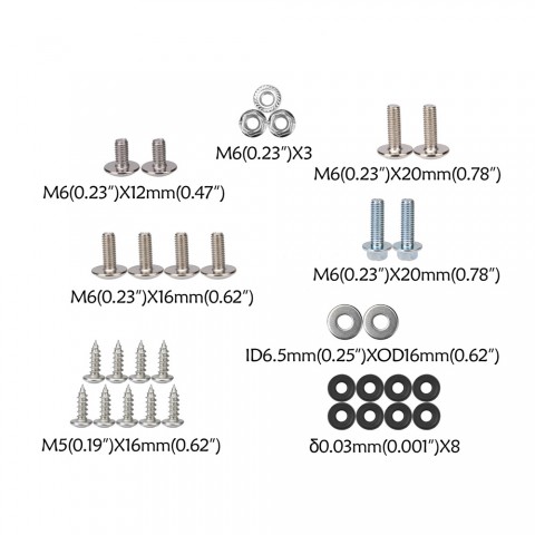 Bolt Kit Screw Set for CRF50 XR50 Plastics Fairing Panel Fenders Gas Tank